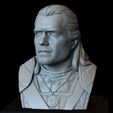 Geralt03.RGB_color.jpg Geralt of Rivia from The Witcher, 3d Printable Bust