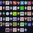 AFAposavaso.jpg Portachiavi e sottobicchieri AFA di ogni squadra PACK Multicolore stampabili e renderizzabili