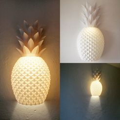 IMG_20211023_182810_537.jpg STL file Pineapple wall lamp 50 cm high・3D printing idea to download