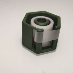 1.jpg Fichier STL Distributeur de ruban adhésif Hexagon Module・Design à télécharger et à imprimer en 3D