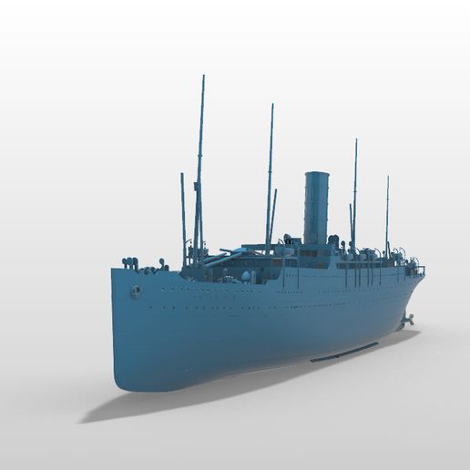 3.jpg STL-Datei RMS Carpathia - Rumpf und Wasserlinie als druckbares Modell herunterladen • 3D-druckbare Vorlage, LinersWorld