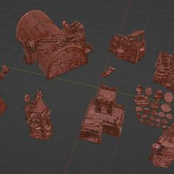 Space-Ork-ALL-Terrain-Combo-01.jpg Archivo 3D Orkos espaciales ¡TODAS las piezas de terreno en UNA! Enorme combo de piezas de terreno inspiradas en wh40k・Modelo de impresión 3D para descargar