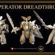 IMPERATOR DREADTHRONE — https://www.patreon.com/heresyposting SNUBS MINIATURES [Pre-Supported] Imperator Dreadthrone -  Complete Pack + Bonus