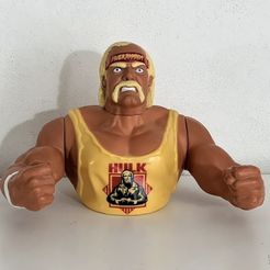 EB627814-65FC-4E10-812A-7BDC38F33D39.jpeg Fichier STL Buste Hulk Hogan - WWF 90s classic sculpture・Plan imprimable en 3D à télécharger