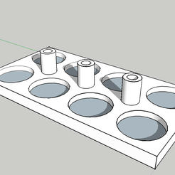 paintholder.png Free STL file Paint pot and brush holder・3D printer design to download
