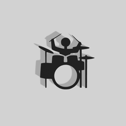 Bateria.png Schlagzeuger Dekoration - 2D Kunst