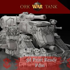 ork-tank-3d-model-obj-fbx-stl-blend-ztl-1.jpg STL file Ork Tank 3D print model・3D printer model to download