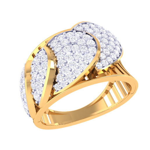 Printable 3D jewelry model of Lady diamond ring 3D model