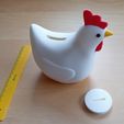 Hen-piggy-bank-assembly-6.jpg Chicken, hen - money box piggy bank three variants