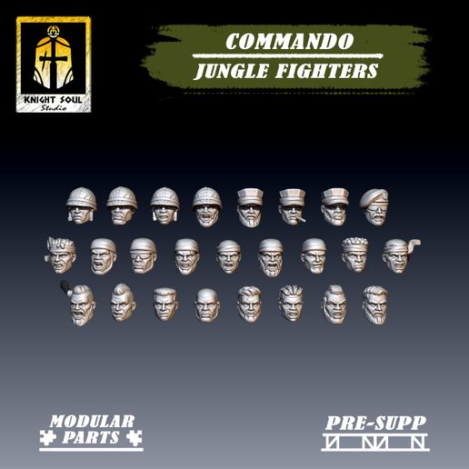 Pieces-heads.jpg Commando: Jungle Fighters