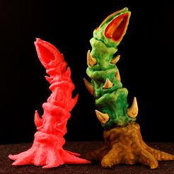IMG_998_1500.jpg Free STL file Tabletop plant: "Candle Thorn" (Alien Vegetation 43)・3D printing model to download