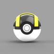 Ultraball-3-_Camera_SOLIDWORKS-Viewport.jpg Pokemon Pokeball Ultra Ball Splitted