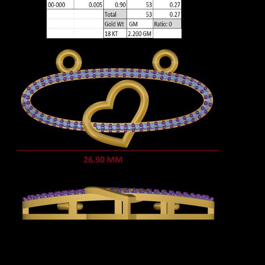 Tanmoniya Mangal sutra - 3D model önizlemesi