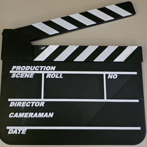 Functional Clapperboard 3D model preview