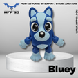 STL-3MF-imprimes-10.png ARTICULATED - BLUEY - MFP3D - NO SUPPORT - PRINT IN PLACE - SENSORY TOY - FIDGET