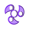 edgy-yin-yang-3x-38hex-120rot-1.3sh-2ovr.stl Customizable Edgy Yin Yang Fidget Spinner (pick-a-weight)