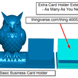 Xtra_Card_Holder.png 3 Wise Skulls Business Card Holder (Expandable)