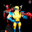 6.png Deadpool and Wolverine Diorama 3D PRINTABLE - STL