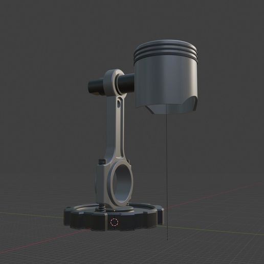 Piston Lamp Led Light – Industrial Engine-Inspired Desk Lamp STL