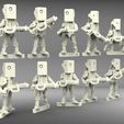 Sdroids02.JPG Stapler Droid Five - 28mm Wargaming Miniature Robot