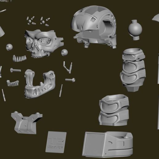 💀 T-800 Skull Terminator 2 Judgment Day V4 Replica・ 3D File for 3D ...
