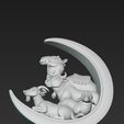 1000129579.jpg Happy Eid al-Adha Islamic Celebration - Standing Halal Animals (Camel, Cow, Goat, Sheep) inside Crescent Moon - 3D Printable STL