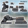 2.jpg Set of rural farm with multiple buildings, barn, well, and stone enclosure walls (12) - Modern WW2 WW1 World War Diaroma Wargaming RPG Mini Hobby