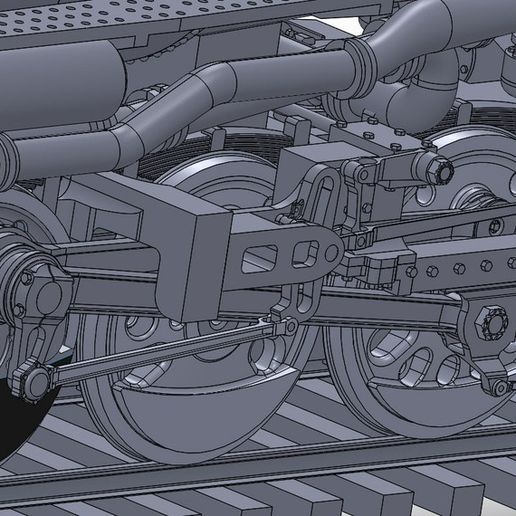 Linkage_Detail_display_large.jpg STL-Datei 4-8-8-4 Big Boy Locomotive kostenlos・Design für 3D-Drucker zum herunterladen, RaymondDeLuca