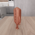 untitled1.png 3D Hot Dog Decor as Stl File & 3D Printed Decor, Gift for Kids, 3D Printing, Food, Sausage, Fake Food, Fast Food, Hot Dog Toy, Kids Toy