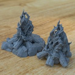 CampFire.jpg Archivo STL 2 PARQUES DE BOMBEROS PARA EL MEDIO AMBIENTE DIORAMA DE SOBREMESA 1/35 1/24・Diseño para descargar y imprimir en 3D