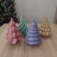 HighQuality.png 3D Christmas Tree Pack For Decor 4 Piece with 3D Stl Files & Christmas Gift, 3D Printing, Christmas Decor, 3D Printed Decor, Christmas Kits