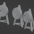 ArchTarget-A4.png Archery Target Set { Tripod } ( 28mm Scale )