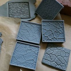 stoneset.jpg Fichier STL Set de tampons pour l'argile - Textures de pierre・Design imprimable en 3D à télécharger
