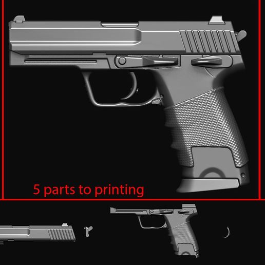 🔫 Gun・ STL File for ・Cults