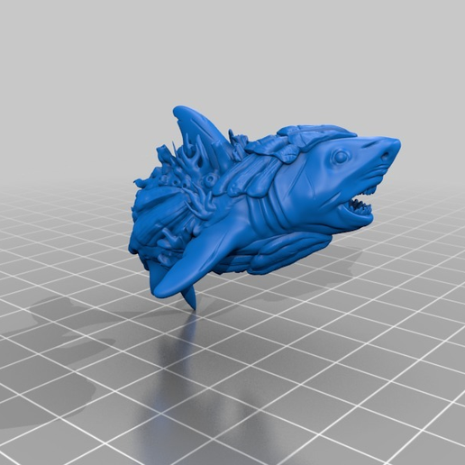 🐚 Shell Shark・Free 3D File for ・Cults