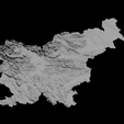 1.png Topographic Map of Slovenia – 3D Terrain
