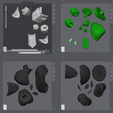 BuildplatesRept.png Reptile Mortal Kombat Multipart No-Ams