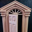 20220417_181656.jpg 1/12 Hinged dollhouse front door (Hinged model No.7) + High detailed door frame