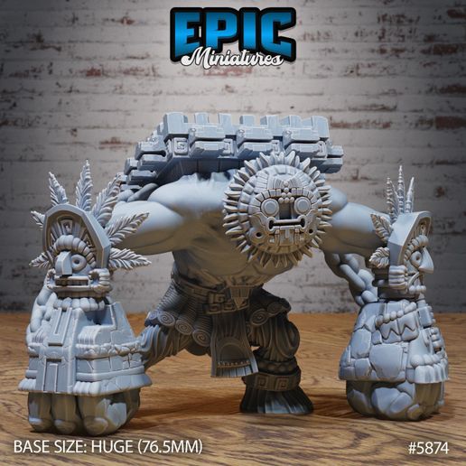 Platform Golem ‧ DnD Miniature ‧ Tabletop Miniatures ‧ Gaming Monster ‧ 3D Model ‧ RPG ‧ DnDminis ‧ STL FILE