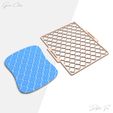 dsgdgdgff.jpg Moroccan Trellis Stencil For Polymer Clay, Geometric Textured Stencil, Clay Earring Making Tool, Stencil Sheet, Digital STL File, No: 1632