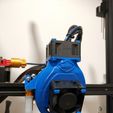 Ender 3, 3 V2, 3 pro, 3 max, двойной 40-мм осевой вентилятор hot end duct / fang. CR-10, прямой привод Micro Swiss и совместимость с боуденом. Для печати не требуется поддержка