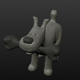 Capture d’écran 2017-09-29 à 11.22.34.png Free STL file comic dog belgium・3D print design to download