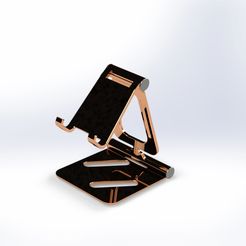 Untitled.jpg Бесплатный STL файл Современная подставка для мобильного телефона (зарядка и часы)・3D-печать объекта для загрузки