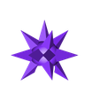 spikey_ball_half_tree_topper.STL Fichier STL gratuit Ornement festif de Spikey Ball・Design à télécharger et à imprimer en 3D