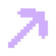 Minecraft_Pickaxe_Pixelated_Texture.stl Minecraft Pickaxe - Pixelated Texture