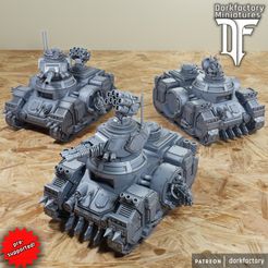 tanks.jpg 3D file Dread Pattern Tank Builder Kit・3D print object to download