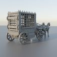 Prisoner-Carriage-2.jpg Medieval Prisoner Carriage 28 MM Tabletop Terrain