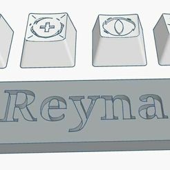 reyna-set-deboss.jpg Valorant Reyna Abilities Custom Keycaps Debossed Design