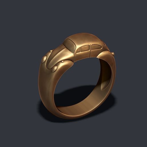 3D file car ring 3D print model 🚗 ・Model to download and 3D print・Cults