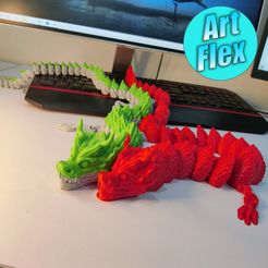Render_04.jpg Файл STL FIRE-DRAGON・Шаблон для 3D-печати для загрузки, ArtFlex